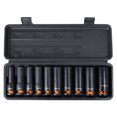 Набор головок ударных PRO 1/2"DR L=78мм, 10пр. (10-24мм) пласт.кейс