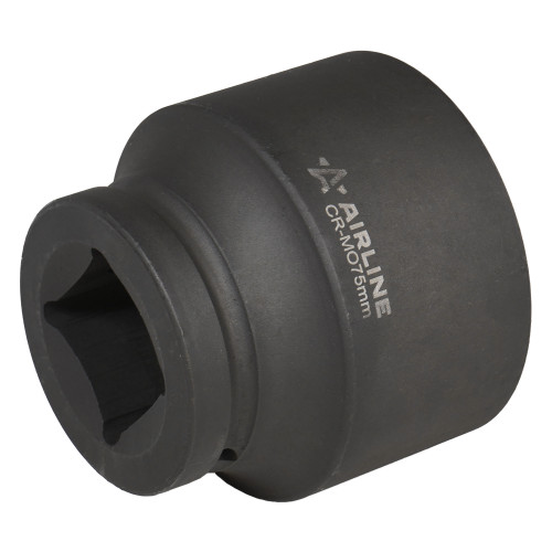 Головка ударная торцевая 1-1/2"DR шестигранная 75мм, L=100мм