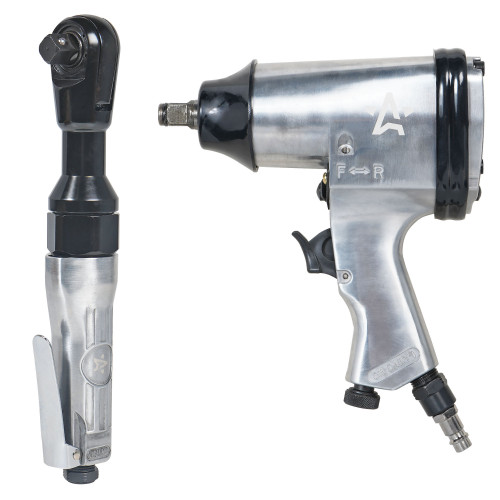 Гайковерт пневматический 1/2"DR 330Нм, трещотка 1/2"DR 61Нм, набор с головками 17 пр. кейс МП-серия