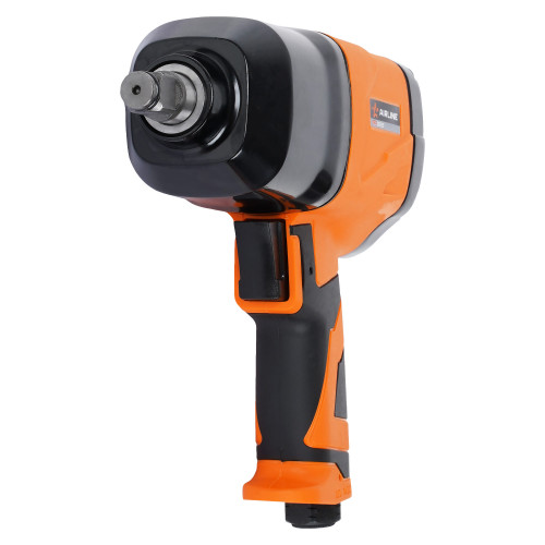 Гайковерт пневматический ударный композитный 1/2"DR 330Нм PRO с головками 17пр. (9-27мм), кейс МП-серия