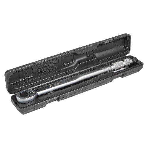 Ключ динамометрический 1/2" 40-210Нм, набор 3 пр. (адаптер 3/8", удл. 1/2" 125мм), кейс