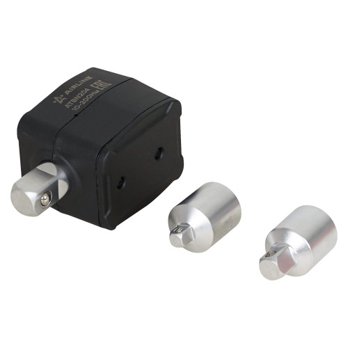 Адаптер динамометрический цифровой 1/2" 10-200Нм, с переходниками (1/4", 3/8"), кейс