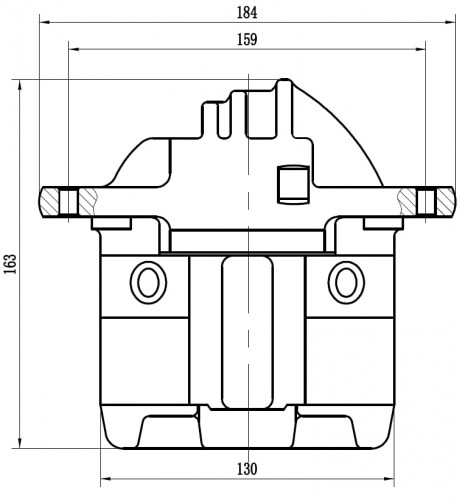 Суппорт тормозной для автомобилей Mitsubishi Carisma (95-)/Space Star (01-) передний левый d=54мм