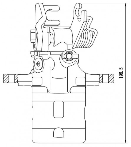 Суппорт тормозной для автомобилей Nissan Cefiro A32 (94-) / Maxima A32 (94-) задний правый d=34мм