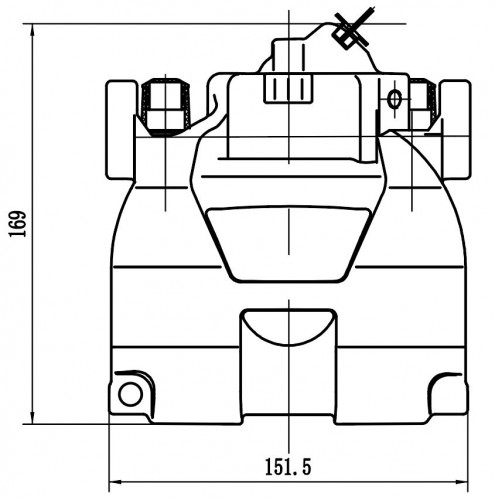 Суппорт тормозной для автомобилей Renault Scenic III (09-)/Grand Scenic III (09-) передний левый d=57мм