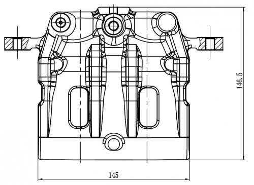 Суппорт тормозной для автомобилей Chevrolet Captiva (06-)/(11-)/Opel Antara (06-) передний правый d=45мм