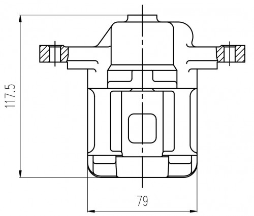 Суппорт тормозной для автомобилей Hyundai Sonata EF (98-)/Matrix (01-) задний левый d=34мм