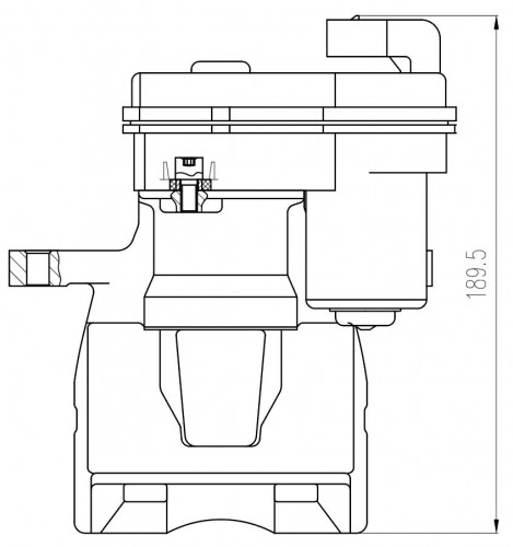 Суппорт тормозной для автомобилей Kaiyi E5 (21-) задний правый d=38мм (автомобиль с электродвигателем стояночного тормоза)