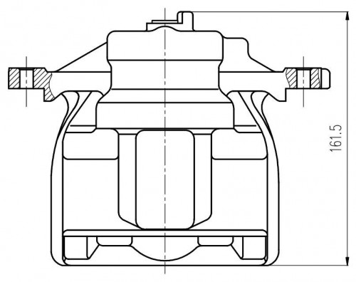 Суппорт тормозной для автомобилей Honda CR-V III (06-) / IV (12-) передний правый d=60мм