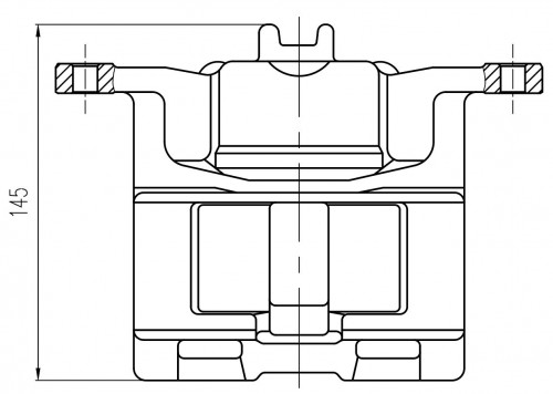 Суппорт тормозной для автомобилей Honda Stream I (00-)/Civic VII (00-) передний правый d=54мм