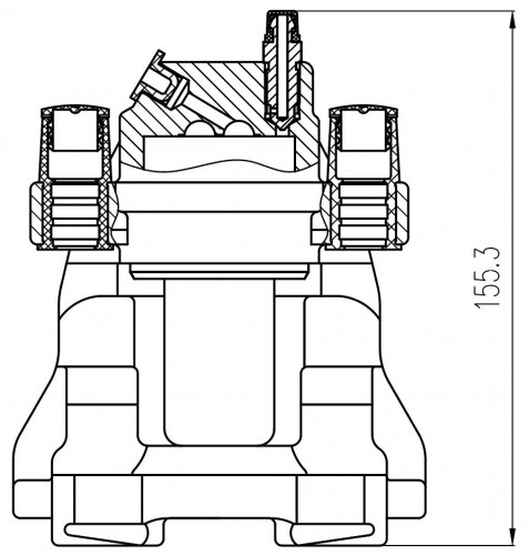 Суппорт тормозной для автомобилей Mercedes E W211 (02-) / W212 (09-) / S W221 (05-) задний правый d=42мм