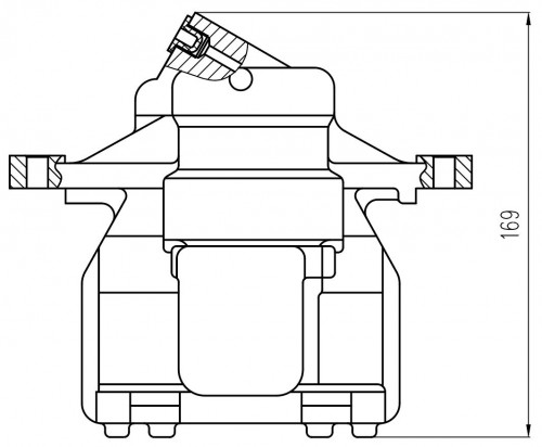 Суппорт тормозной для автомобилей Mercedes Sprinter (06-) / VW Crafter (06-) / (11-) задний левый d=51мм