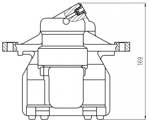 Суппорт тормозной для автомобилей Mercedes Sprinter (06-) / VW Crafter (06-) / (11-) задний правый d=51мм
