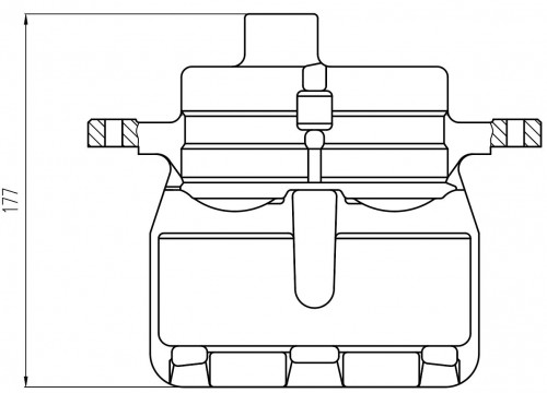 Суппорт тормозной для автомобилей Land Rover Discovery III (04-) / IV (09-) / Range Rover III (02-) передний левый d=48мм