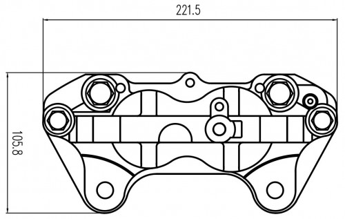 Суппорт тормозной для автомобилей Toyota Land Cruiser 100 (98-)/Lexus LX J100 (98-) передний левый d=45/51мм