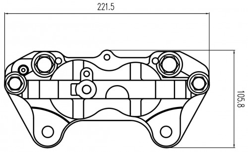 Суппорт тормозной для автомобилей Toyota Land Cruiser 100 (98-)/Lexus LX J100 (98-) передний правый d=45/51мм