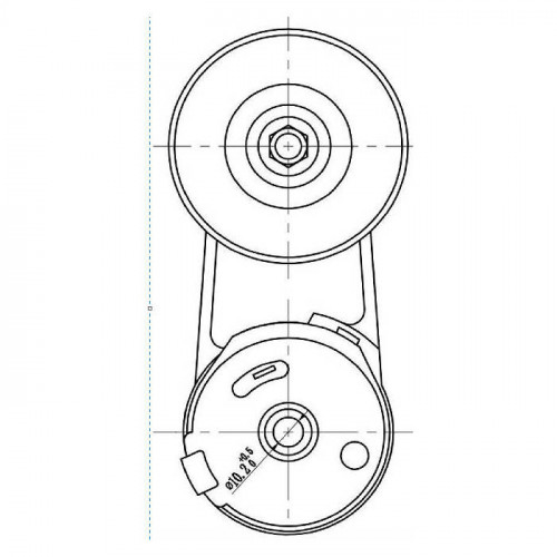 Ролик привод. ремня для автомобилей Chevrolet Captiva (11-)/Opel Antara (06-)/Insignia (08-) 2.0T/2.4i (с натяж. мех.)