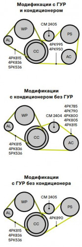 Ролик приводного ремня для автомобилей Suzuki Grand Vitara (05-) 1.6i (натяжной) гладкий 88х19 (CM 2405)
