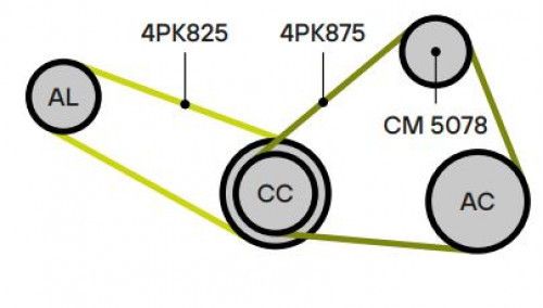 Ролик приводного ремня для автомобилей Toyota Carina E (92-)/Avensis (97-) 1.5i/1.6i/1.8i [A]/[E] (натяжной ролик кондиционера) (CM 5078)