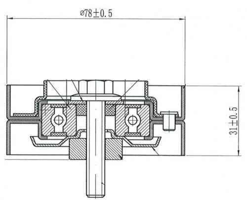 Ролик приводного ремня для автомобилей Audi A8 (03-) 3.7i/4.2i (опорный)