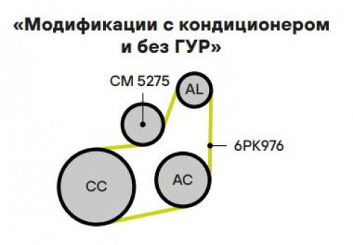 Ролик приводного ремня для автомобилей Peugeot 307 (00-) 1.4d/1.6d с натяжным механизмом d46