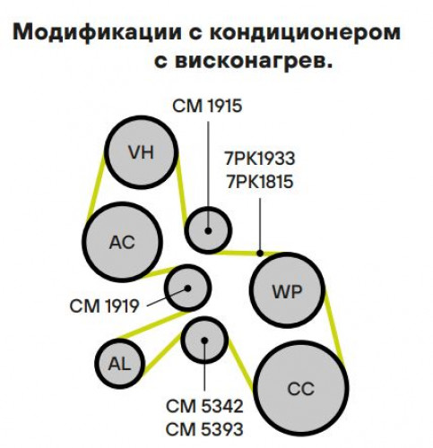 Ролик приводного ремня с натяжным механизмом для автомобилей Toyota Hilux (97-)/Land Cruiser Prado (02-) 2.5d/3.0d [KD]