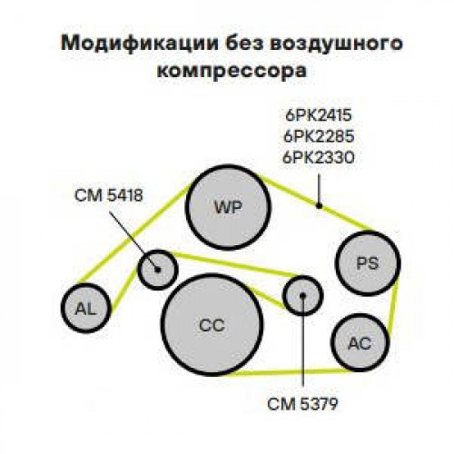 Ролик приводного ремня для автомобилей Audi A6 (04-) 2.4MPi/2.8FSi/3.0TFSi/3.2FSi [EA837] опорный
