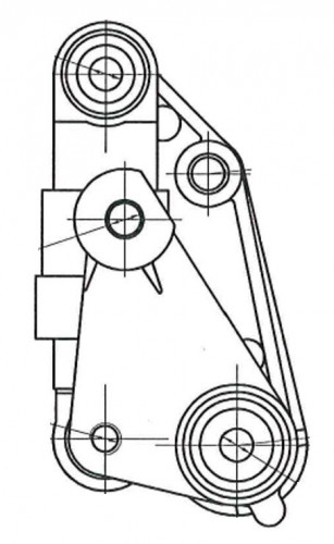 Ролик приводного ремня для автомобилей BMW 5 (E39) (95-) 2.0i/2.2i/2.5i/2.8i/3.0i (с натяжным механизмом)