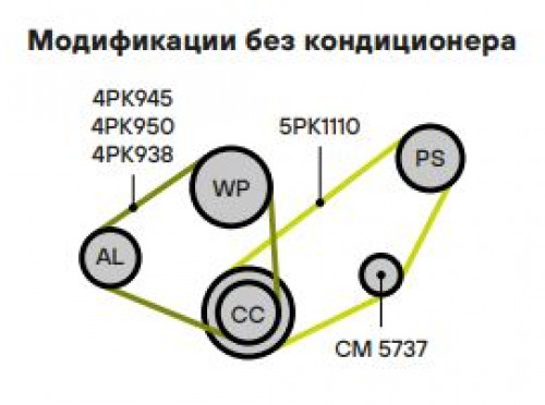 Ролик приводного ремня для автомобилей Hyundai Santa Fe (00-)/Sonata (98-) 2.0i/2.4i A/C- натяжной