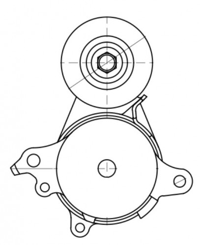 Ролик приводного ремня для автомобилей Toyota Camry (18-)/RAV4 (18-) 2.0i [M20A] (с натяжным механизмом)