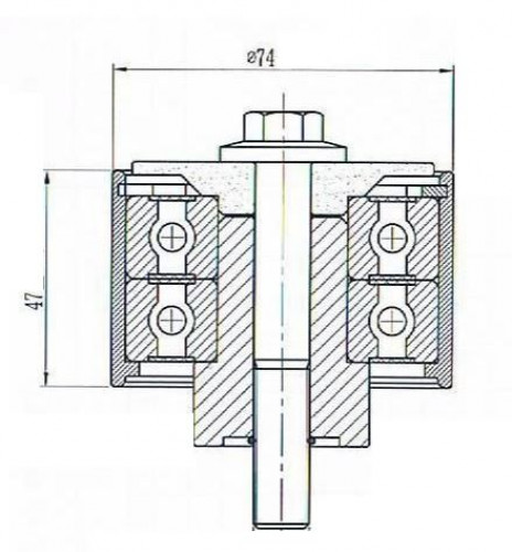 Ролик приводного ремня для автомобилей Iveco Stralis (02-)/Trakker (04-) [Cursor 8/10/13] (опорный)