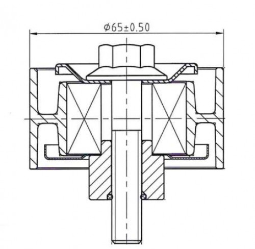 Ролик приводного ремня для автомобилей Sollers Atlant (22-)/JAC N56 (16-) 2.7d (опорный) верхний