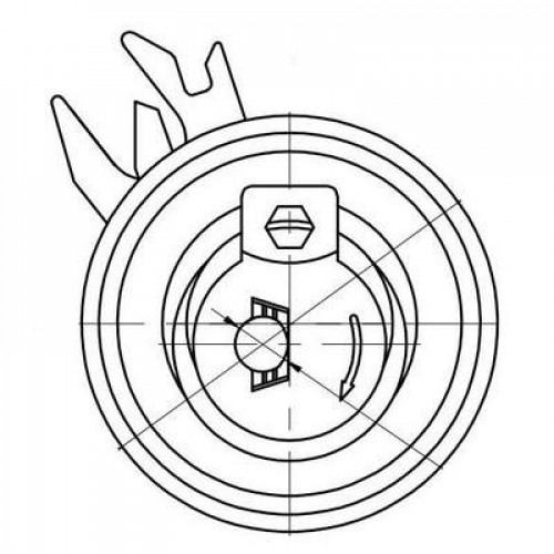 Ролик ГРМ для автомобилей VW Polo (94-) 1.0i/1.4i (натяж.) (CM 6048)