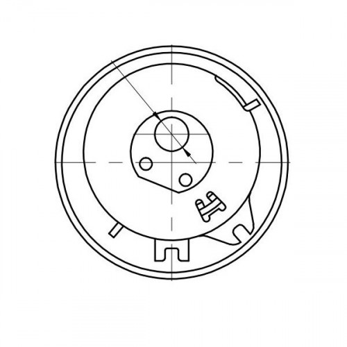 Ролик ГРМ натяжной для автомобилей Fiat Albea (03-)/Doblo (05-)/Panda (12-) 1.1i/1.2i/1.4i