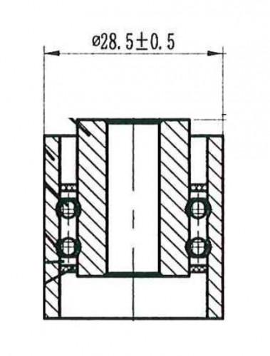 Ролик ГРМ для автомобилей VW Passat B4 (93-) 1.9d (опорный)