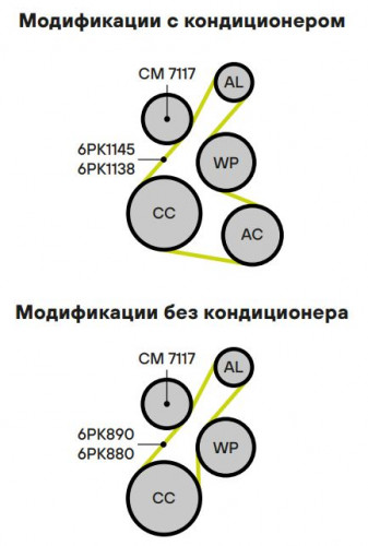 Ролик приводного ремня для автомобилей Toyota Yaris (10-) 1.3i [NR] (с натяжным механизмом)