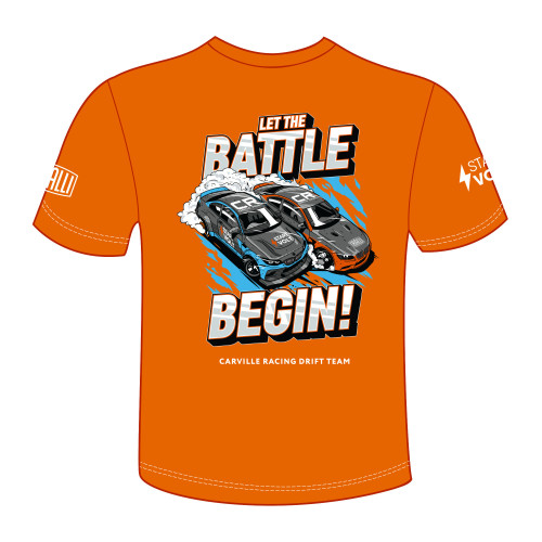 Футболка оранжевая "Let the battle begin" CR2022