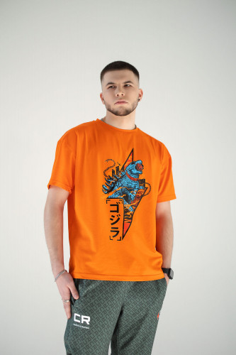 Футболка Driftzilla оранжевая