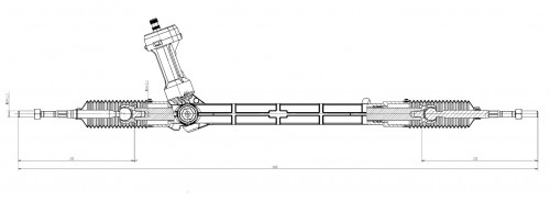 Механизм рулевой (рейка) для автомобиля Geely Atlas Pro (19-)/Belgee X70 (24-) (механический)