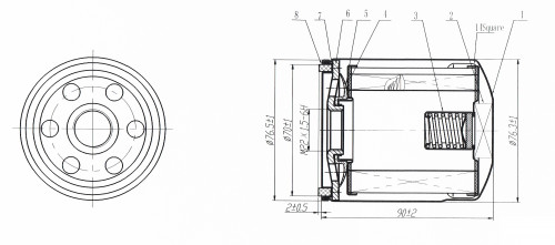 Фильтр масляный для автомобилей ГАЗель Next (22-)/ГАЗель NN (22-) 2.5D [G]