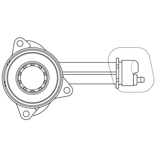 Муфта выключения сцепления для автомобилей Ford Transit (00-) 2.0D / Transit (06-) 2.2TDCi (КПП VXT75, VMT6) (алюминиевый корпус)