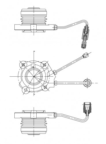 Муфта выключения сцепления для автомобилей Mercedes A W168 (97-) / B W245 (05-) (5МКПП)
