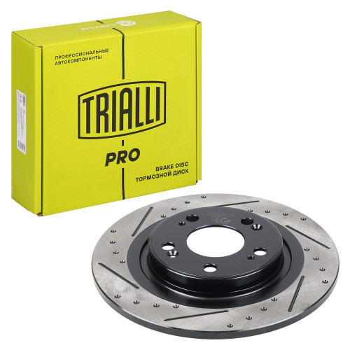 Диски тормозные для автомобилей Haval Jolion (21-) задний d=295 4WD PRO (перфорированный / слотированный / окрашенный)