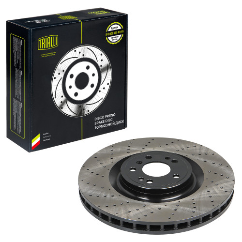 Диски тормозные для автомобилей Mercedes GLE (W166) (15-) / M (W166) (11-) передний d=375 перфорированный