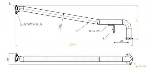 Глушитель для автомобилей Toyota Camry (11-) 2.0i/2.5i дополнительный (резонатор) (алюминизированная сталь)