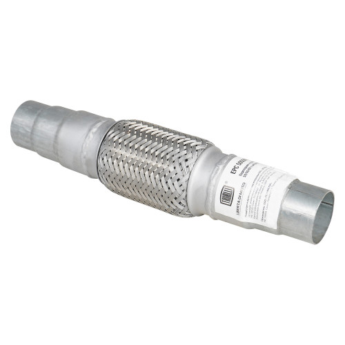 Переходник ступенчатый 50/55/60 L=350 с виброкомпенсатором 50х150 (нержавеющая алюминизированная сталь)