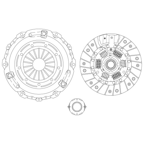 Комплект сцепления для автомобилей Chery Tiggo T11 (06-) / Tiggo FL (13-) / Tiggo 3 (16-) 1.6i, 1.8i, 2.0i в сборе с муфтой