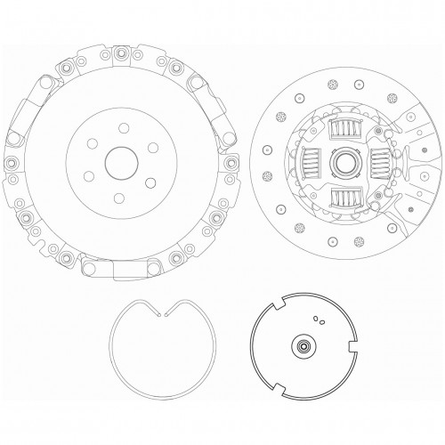 Комплект сцепления для автомобилей Chery Amulet A15 (03-) 1.6i с сепаратором в сборе с муфтой