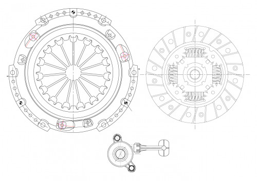 Комплект сцепления для автомобилей Лада Vesta / XRay (15-) 1.8i (КПП JR5) в сборе с гидравлической муфтой