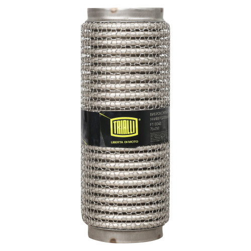 Виброкомпенсатор выхлопной трубы (Гофра) 75x250 Hydra/Wire Mesh (нержавеющая сталь)